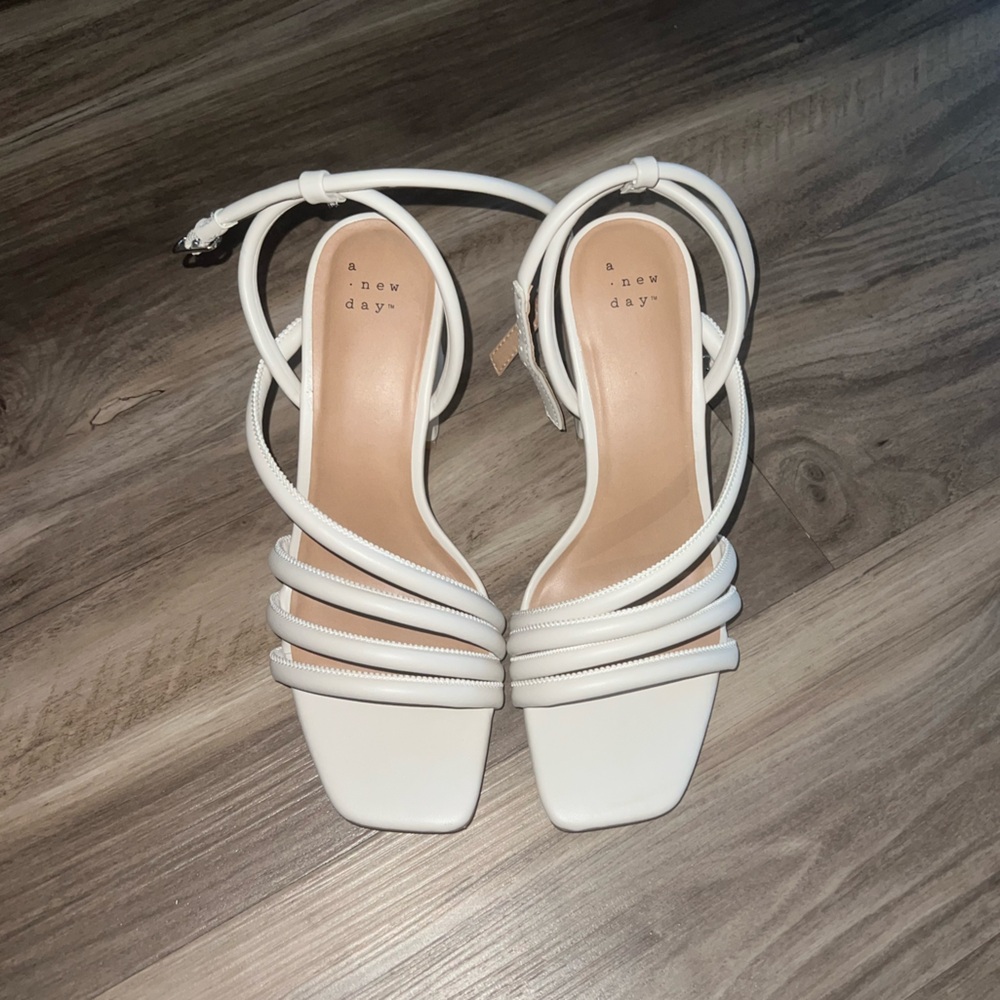 A New Day Cream Block Heel